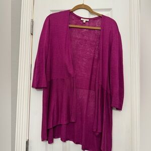 Eileen Fisher light weight open cardigan